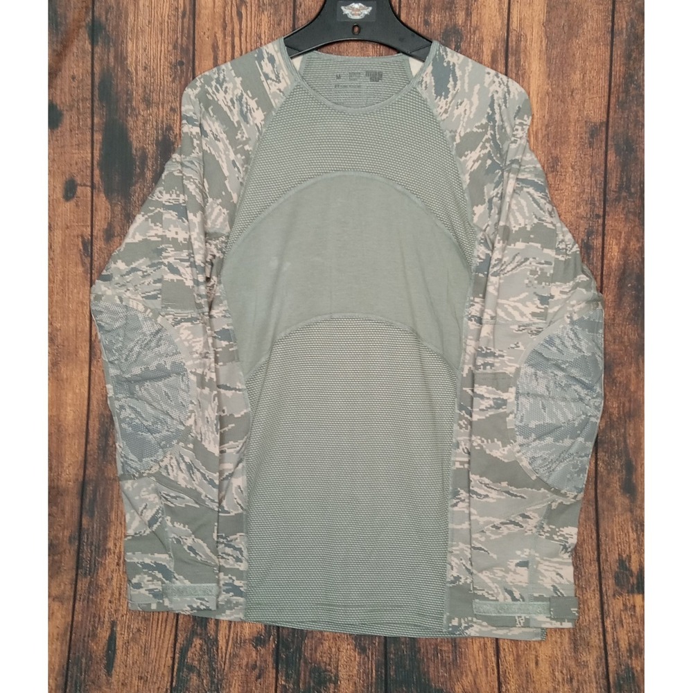Massif FR USAF Airman Battle Shirt Long Sleeve Men's Medium Camo